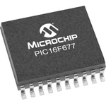 Microchip PIC16F677T-I/SO PIC Microcontroller MCU, PIC16, 20-Pin SOIC