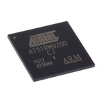 Microchip AT91RM9200-CJ-002, 32bit ARM920T Microcontroller, AT91, 180MHz, 128 kB Flash, 256-Pin LFBGA