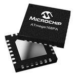 Microchip ATMEGA168-20MU, 8bit AVR Microcontroller, ATmega, 20MHz, 16 kB Flash, 32-Pin VQFN