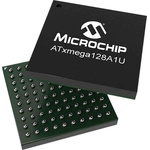 Microchip ATXMEGA128A1U-CU, 8bit AVR Microcontroller, ATxmega128A1U, 32MHz, 128 kB Flash, 100-Pin CBGA