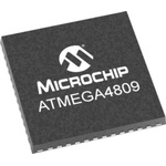 Microchip ATmega4809-MFR, 8bit AVR Microcontroller, ATmega, 20MHz, 48 kB Flash, 48-Pin QFN