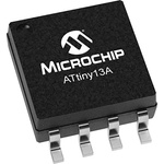 Microchip ATTINY13A-SSUR, 8bit AVR Microcontroller, ATtiny13A, 20MHz, 1 kB Flash, 8-Pin SOIC