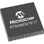 Microchip ATSAMD21E17A-MU, 32bit ARM Cortex M0+ Microcontroller, ATSAMD, 48MHz, 128 kB Flash, 32-Pin QFN