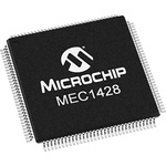 Microchip MEC1428-I/NU-C1, 32bit Microcontroller, MEC142, 33MHz, 192 kB SRAM, 128-Pin TQFP