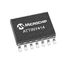 Microchip ATTINY414-SSN, 8bit AVR Microcontroller, ATtiny414, 20MHz, 4 kB Flash, 14-Pin SOIC