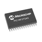 Microchip PIC18F27Q43-I/SS, 8bit PIC Microcontroller, PIC18, 32MHz, 128 kB Flash, 28-Pin SSOP