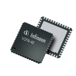 Infineon TLE9845QXXUMA1, 32bit ARM Cortex M0 Microcontroller, TLE984x, 25MHz, 48 kB Flash, 48-Pin VQFN