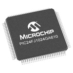 Microchip PIC24FJ1024GA610-I/PT PIC Microcontroller, PIC24F, 100-Pin TQFP