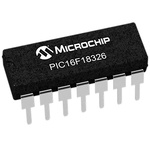 Microchip PIC16F18326-I/P, 8bit PIC Microcontroller, PIC16, 32MHz, 28 kB Flash, 14-Pin PDIP