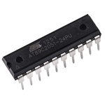 Microchip AT89C2051-24PU, 8bit 8051 Microcontroller, AT89, 24MHz, 2 kB Flash, 20-Pin PDIP