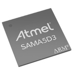 Microchip ATSAMA5D31A-CU, 32bit ARM Cortex A5 Microcontroller, SAMA5D3, 536MHz, 160 kB Flash, 324-Pin LFBGA