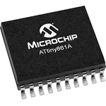Microchip ATTINY861A-SUR, 8bit AVR Microcontroller, ATtiny861A, 20MHz, 8 kB Flash, 20-Pin SOIC