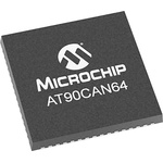 Microchip AT90CAN64-16MU, 8bit AVR Microcontroller, AT90, 16MHz, 64 kB Flash, 64-Pin QFN