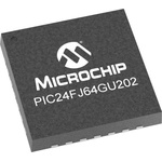 Microchip PIC24FJ64GU202-I/ML, 16bit PIC Microcontroller MCU, PIC, 32MHz, 64 kB Flash, 28-Pin QFN