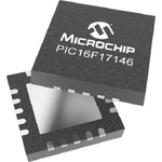 Microchip PIC16F17146-I/6N PIC Microcontroller, PIC16F171, 20-Pin VQFN
