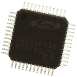 Silicon Labs C8051F500-IQ, 8bit 8051 Microcontroller, C8051F, 24MHz, 64 kB Flash, 48-Pin QFP