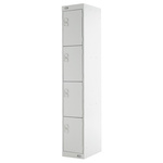 4 Door Steel Grey Industrial Locker, 1800 mm x 300 mm x 450mm