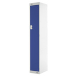 1 Door Steel Blue Industrial Locker, 1800 mm x 300 mm x 450mm