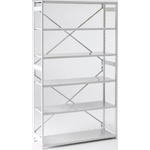 RS PRO Grey 6 Shelf Stormor Shelving System, 2150mm x 1000mm, 450mm, 70kg Load