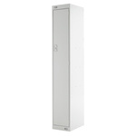 RS PRO 1 Door Steel Grey Industrial Locker, 1800 mm x 300 mm x 300mm