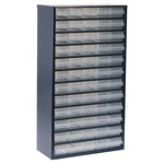 Raaco 60 Drawer Storage Unit, Steel, 552mm x 306mm x 150mm, Blue