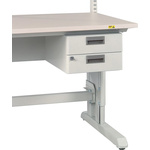Treston 2 Drawer Unit, 220mm x 300mm x 454mm, White