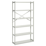 Treston Grey 6 Shelf Steel Storage Rack System Shelving Unit, 2000mm x 1000mm, 400mm, 150 kg/Shelf, 1000 kg/Part Load