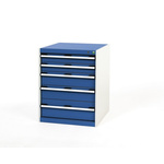 Bott Drawer Unit, 800mm x 650mm x 650mm, Blue, Grey