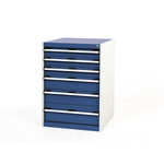 Bott Drawer Unit, 900mm x 650mm x 650mm, Blue, Grey