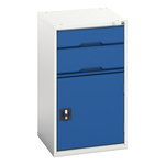 Bott 2 Drawer Unit, Steel, 900mm x 525mm x 550mm, Blue, Grey