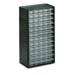 Treston 60 Drawer Storage Unit, PP, 550mm x 310mm x 180mm, Grey