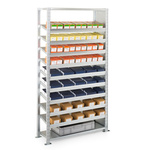Manorga Galvanised 9 Shelf Modular Shelving Starter Bay, 2000mm x 1000mm, 400mm, 150kg Load