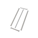 Manorga Galvanised 1 Shelf Galvanised Steel Quickshelf Extension Bay x 1250mm, 800mm, 162kg Load
