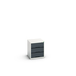 Bott 3 Cabinet, Steel, 600mm x 525mm x 550mm, Anthracite Grey, Light Grey