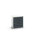 Bott 7 Cabinet, Steel, 900mm x 800mm x 550mm, Anthracite Grey, Light Grey