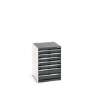 Bott 7 Cabinet, Steel, 900mm x 650mm x 750mm, Anthracite Grey, Light Grey