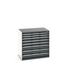 Bott 8 Cabinet, Steel, 1000mm x 1050mm x 750mm, Blue, Light Grey