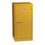 RS PRO Yellow Steel Lockable 1 Door Hazardous Substance Cabinet, 915mm x 459mm x 459mm