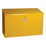 RS PRO Yellow Steel Lockable 1 Door Hazardous Substance Cabinet, 762mm x 1000mm x 460mm