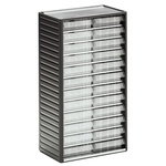 RS PRO 24 Drawer Storage Unit, PP, 550mm x 310mm x 180mm, Grey