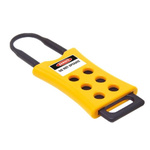 RS PRO Black, Yellow 1-Lock ABS Hasp Lockout, 6mm Shackle