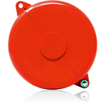 RS PRO Red 1-Lock Polypropylene Gate Valve Lockout, 165mm Attachment