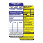 50Each 'Tower Scaffold Safety Tag' Lockout Tag