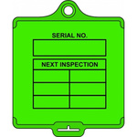 50Each 'Serial No. Next Inspection' Lockout Tag