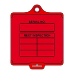 50Each 'Serial No. Next Inspection' Lockout Tag
