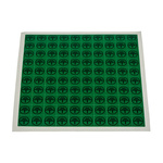 RS PRO Black/Green Vinyl Safety Labels, Symbol-Text 12.5 mm x 12.5mm