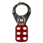 RS PRO 6-Lock Steel Hasp Lockout, 38mm Attachment