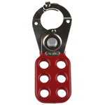 RS PRO 6-Lock Steel Hasp Lockout, 25mm Attachment