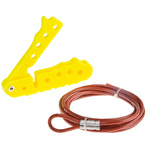 RS PRO 4-Lock PVC/Steel Cable Lock