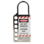 RS PRO 6-Lock Stainless Steel Sheet Hasp Lockout, 5mm Shackle